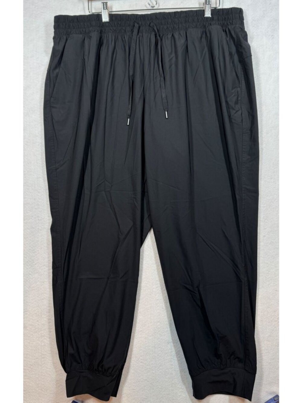 Old Navy Sleektech Jogger Pants Black Nylon Athletic Athleisure Women's Size 2X